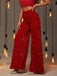 Pantalon disco sequins unis jambes larges années 70