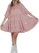 Robe babydoll paillettes et volants années 1960