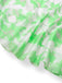 Robe organza fleur avec nœud à bretelles spaghetti années 1930