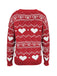 Pull de Saint-Valentin à motif cœur des années 1980