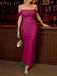 Robe Maxi Bodycon Uni Épaule Dénudée Année 1930