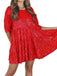 Robe babydoll paillettes et volants années 1960