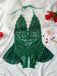 Lingerie dos nu dentelle jupe imprimée léopard années 1980