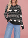 Pull de Saint-Valentin à motif cœur des années 1980