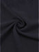 Robe noire manches volants froncée fendue col V années 1940