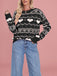 Pull de Saint-Valentin à motif cœur des années 1980