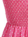 Robe swing ceinturée col halter à pois années 50
