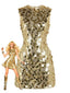 Robe de soirée disco sans manches à paillettes Y2K