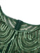Robe de soirée à paillettes et franges des années 1920