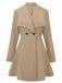 Manteau tailleur uni revers années 1940
