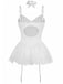Ensemble body corset orné de dentelle des années 1960