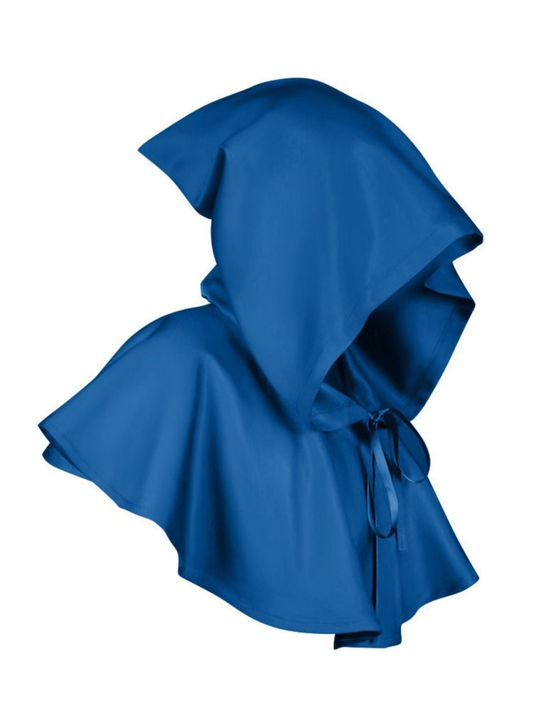 Cape à capuche vintage unie pour Halloween