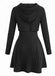 Robe à capuche en tricot côtelée et découpes avec cape des années 1940