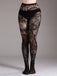 Collants transparents à motifs floraux en dentelle gothique d'Halloween