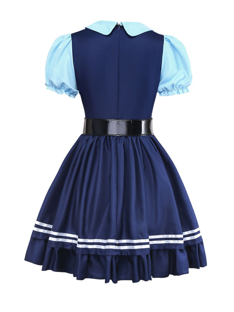 Ensemble chemise et robe deux pièces style Officier Lapine des années 1960