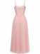 Robe de soirée plissée unie bretelles années 1930
