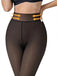 Collants chauds opaques épais et doublés polaire anti-accrocs