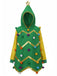 Sweatshirt à capuche sapin de Noël années 1950 avec pompons colorés