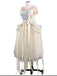Robe style Enid Mercredi abricot des années 1940