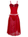 2pcs-red-1960s-cutout-ruffled-tankini-set-cover-up-back-view