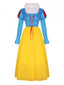 Robe patchwork en maille style Blanche-Neige des années 40