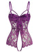 Lingerie en dentelle et satin avec nœud années 1970