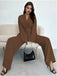 2PCS Ensemble blazer et pantalon lacets style années 1960
