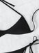 Ensemble bikini froncé à lacets style années 60