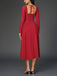 Robe mi-longue plissée à lacets et dos nu années 1960
