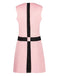 Robe rose sans manches du Gambit de la Dame années 1960