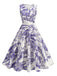 Robe sans manches avec ceinture des années 1950