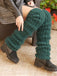 Chaussettes à poils longs tricotées en mohair