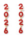 Boucles d'oreilles pendantes strass 2026 colorées pour le Nouvel An