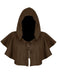 Cape à capuche vintage unie pour Halloween