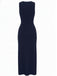 Robe tricotée unie sans manches simple boutonnage années 1960