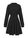 Robe pull manches lanternes en maille unie des années 1940