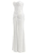 Robe longue bustier à lacets unie années 1930