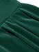 Robe de Noël en velours col carré manches longues des années 1950
