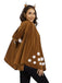 Manteau de cerf de la forêt de Noël marron des années 1940