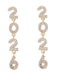 Boucles d'oreilles pendantes strass 2026 colorées pour le Nouvel An