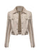 Veste de moto en cuir à fermeture éclair multiple années 1960