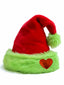 Chapeau de Noël en fourrure verte du Grinch