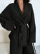 2PCS Ensemble blazer et pantalon lacets style années 1960