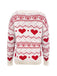 Pull de Saint-Valentin à motif cœur des années 1980