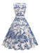 Robe sans manches avec ceinture des années 1950