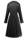 Manteau mi-long en suédine col revers uni des années 1930