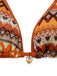 Bohème Géométrique Tricot Halter Ensemble Bikini Années 1970 5