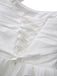 White 1960s Satin Off-Shoulder Mini Dress