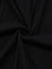 Robe en maille côtelée noire bordure en fausse fourrure léopard style années 1940