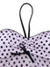 Ensemble tankini rose à pois et nœud années 1950